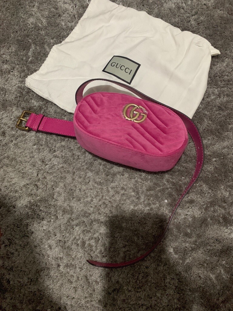 gucci pink bum bag